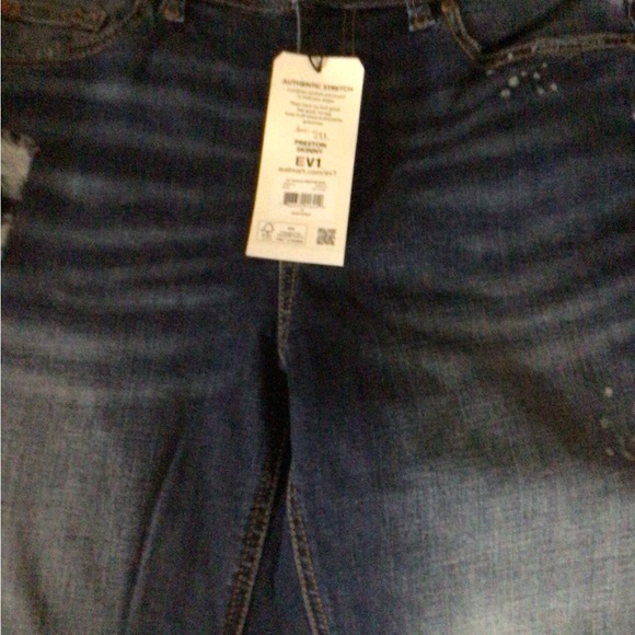 EV1 Skinny Preston Dark Wash bleach - Picture 3 of 5